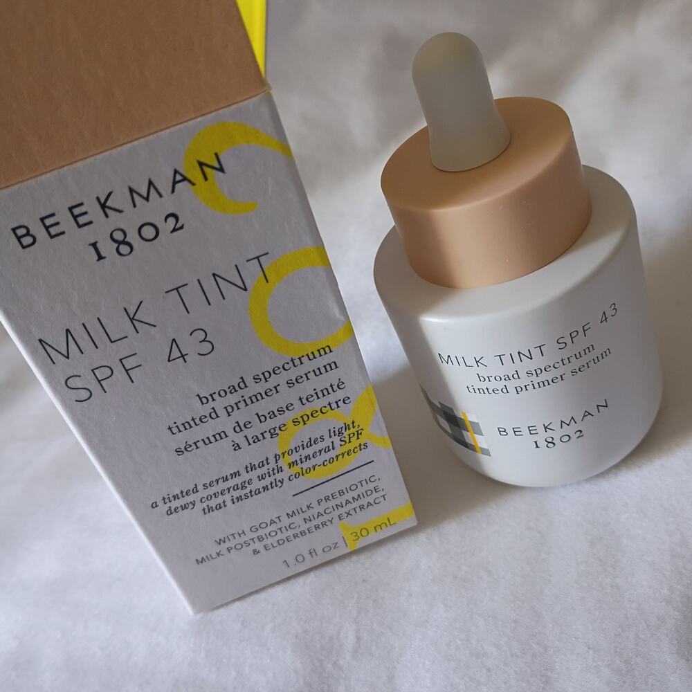 Beekman 1802 Milk Tint SPF 43 Broad Spectrum Tinted Primer Serum-Light 1.0 fl oz